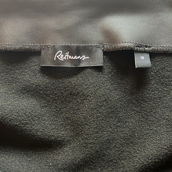 Black Faux Leather Mini - plus size - Picture 2 of 2